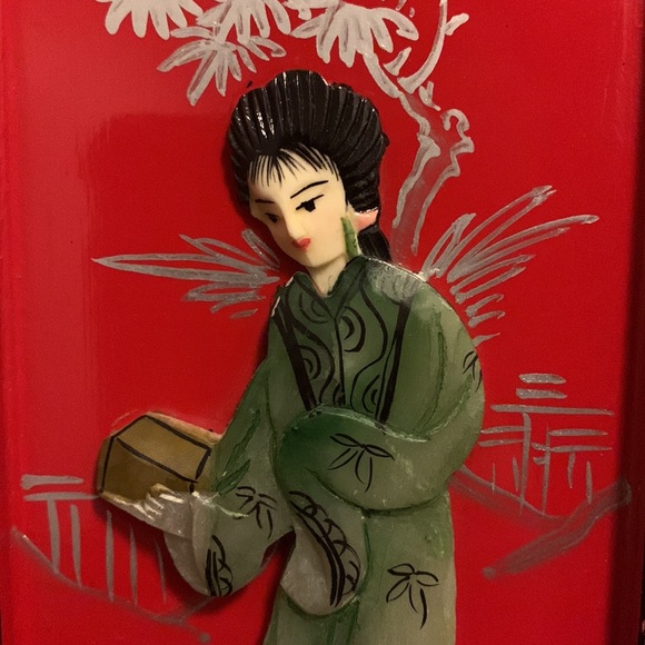 Small Hand Painted Panel Divider 18.5" W x 14" H - Picture 11 of 14